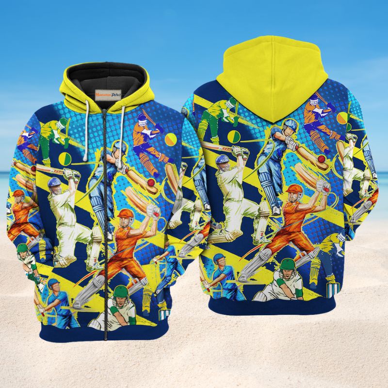 Cricket Lets Play Sport Hoodie For Casual Outfits Outdoor Trips And Comfortable Layering
