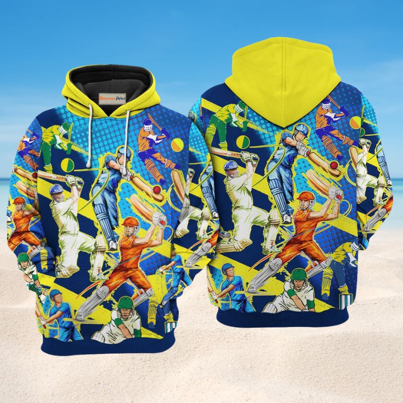 Cricket Lets Play Sport Hoodie For Casual Outfits Outdoor Trips And Comfortable Layering