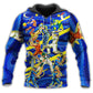 Blue Cricket Night Game Hoodie For Relaxed Streetwear Weekend Travel And Everyday Style