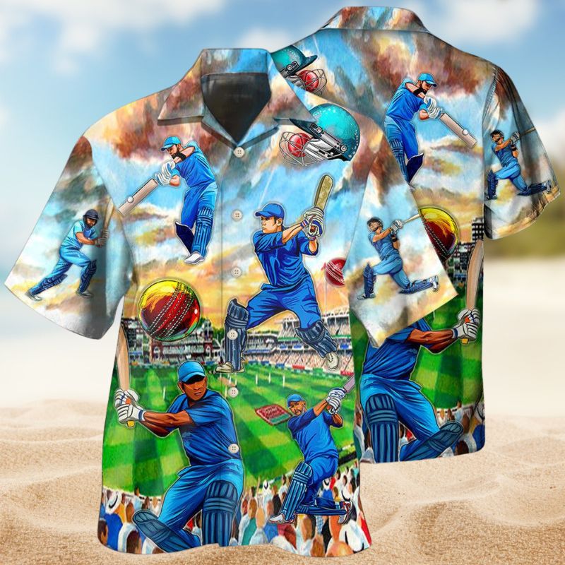 Cricket Sport Hawaiian Shirt For Resort Trips, Coastal Parties, And Warm Weather Style