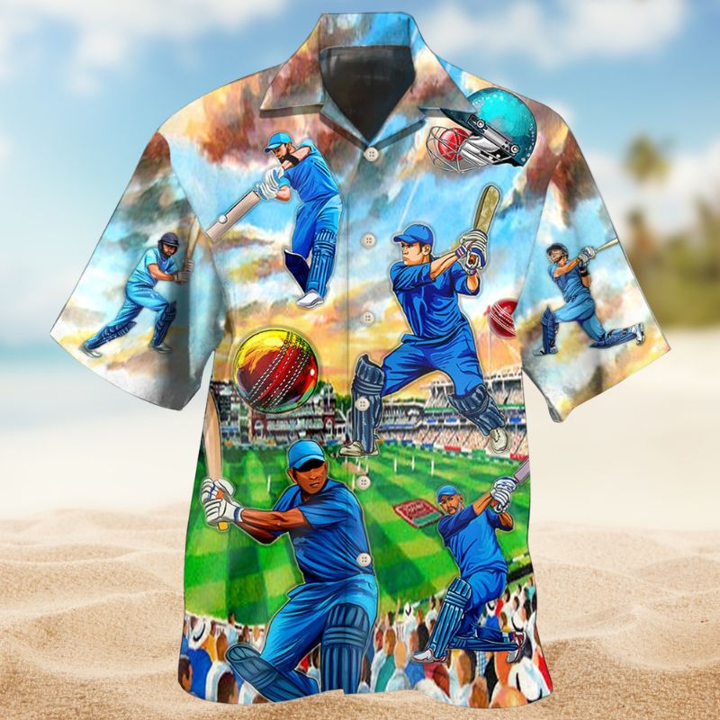 Cricket Sport Hawaiian Shirt For Resort Trips, Coastal Parties, And Warm Weather Style