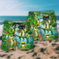 Crocodile Loves Beer Everyday Funny Hawaiian Beach Shorts For Beach Gatherings And Travel