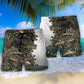 Crocodile Hunting Wildlife Beach Shorts Pattern Detail For Relaxed Warm Weather Outfits