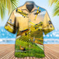 Crop Duster Plane Hawaiian Shirt With All Over Print For Tropical Parties Vacation Travel And Casual Summer Style
