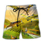 Aircraft Crop Duster Aircraft Beach Shorts For Beach Days And Laid Back Styling