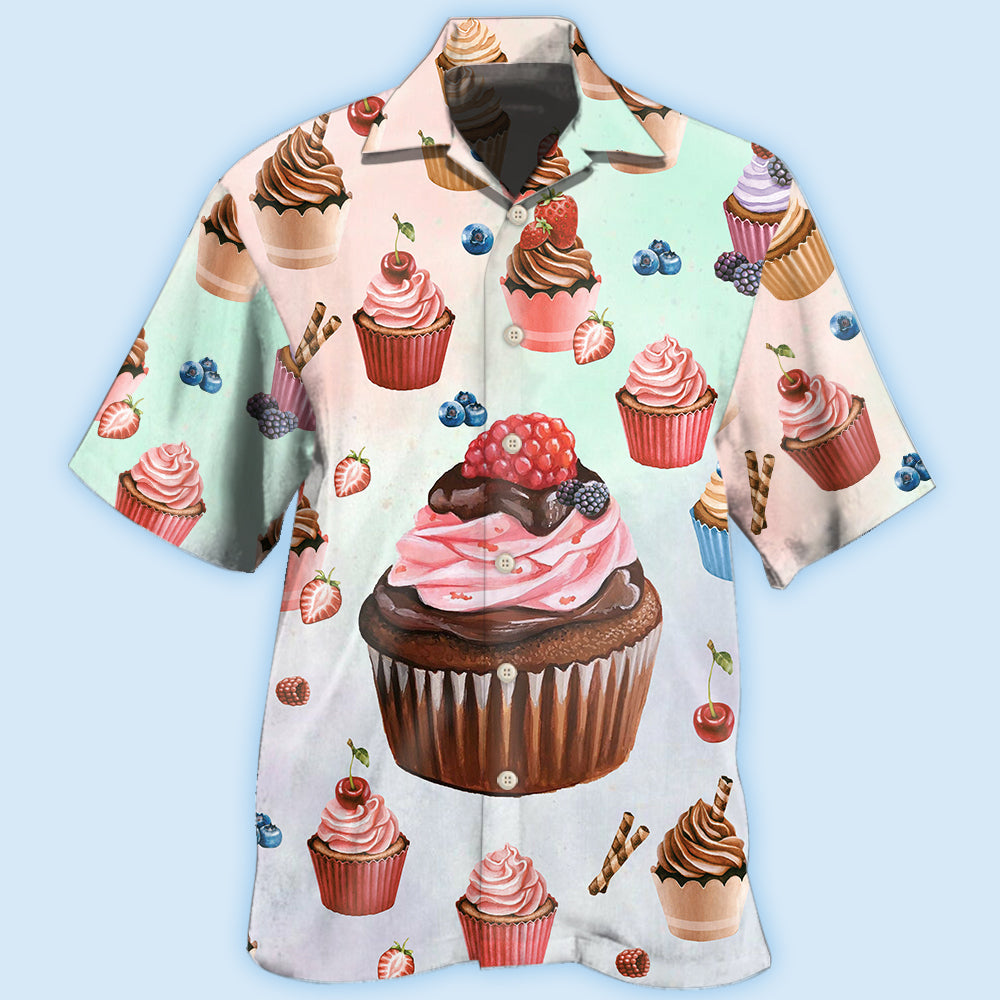Baking Cupcake Food Hawaiian Shirt For Beach Parties And Weekend Getaways
