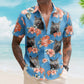 Funny Tropical Cat Custom Face Photo Hibiscus Hawaiian Shirt For Animal Lovers And Coastal Getaways