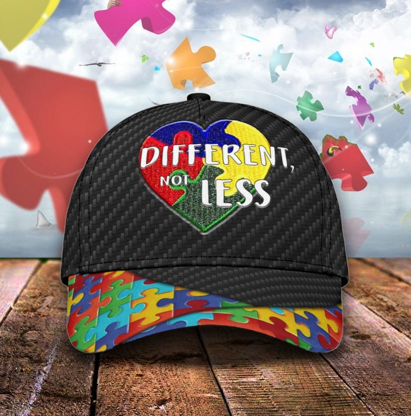 Autism Different Not Less Classic Cap For Outdoor Adventures Festivals And Casual Wear