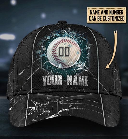 Custom Baseball Breaking Personalized Name Number Classic Cap For Everyday Wear Vacations And Seasonal Activities