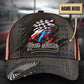 Custom Car Racing Flag Classic Cap For Summer Outings Festivals And Relaxed Daily Wear