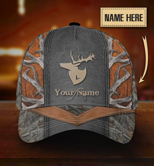Custom Hunting Lover Personalized Name Classic Cap For Comfortable Daily Wear Travel And Weekend Outings