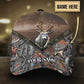 Custom Deer Hunting Camo Personalized Name Classic Cap For Festivals Holidays And Comfortable Everyday Wear