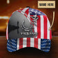 Custom Fishing Hook American Flag Personalized Name Classic Cap For Festivals Holidays And Comfortable Everyday Wear