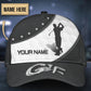 Custom Golf Player Personalized Name Classic Cap For Casual Outfits Vacations And Everyday Styling
