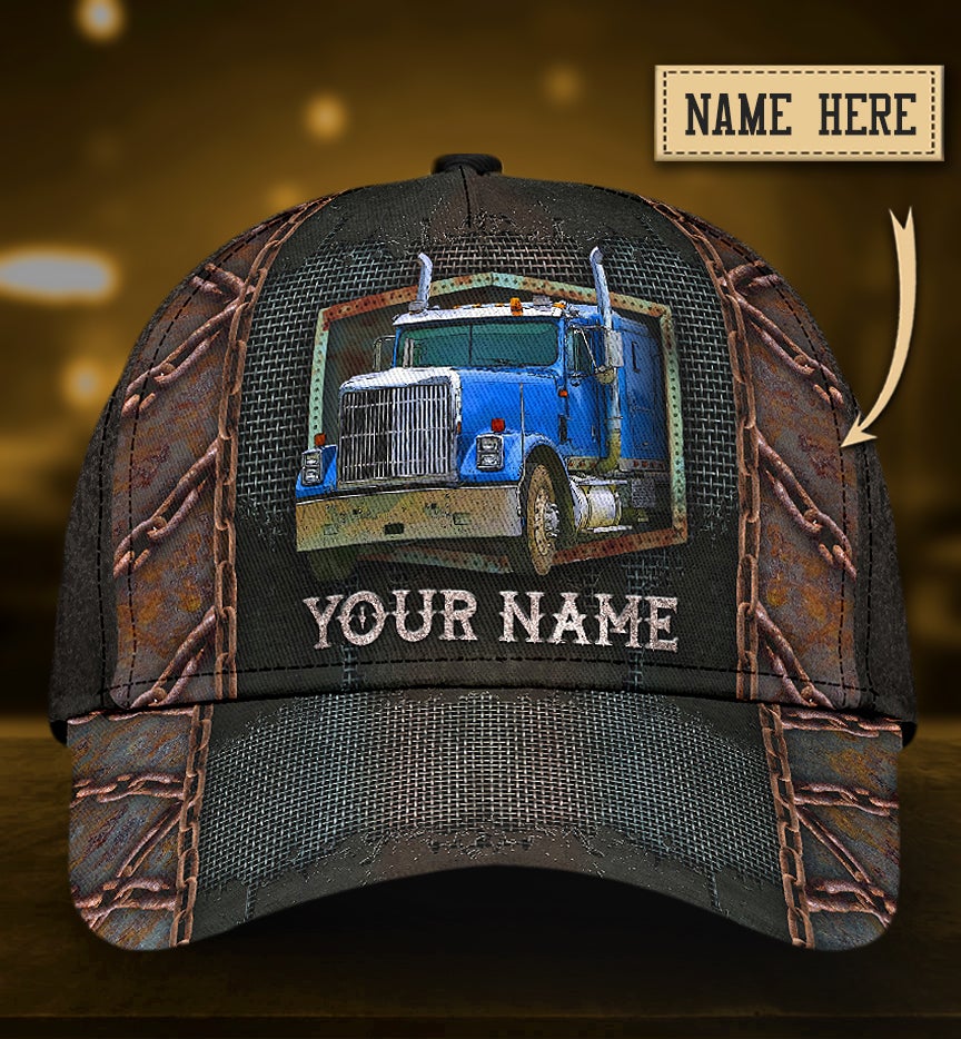 Custom Iron Truck Driver Lifestyle Workwear Classic Cap For Relaxed Daily Style Vacations And Festival Wear