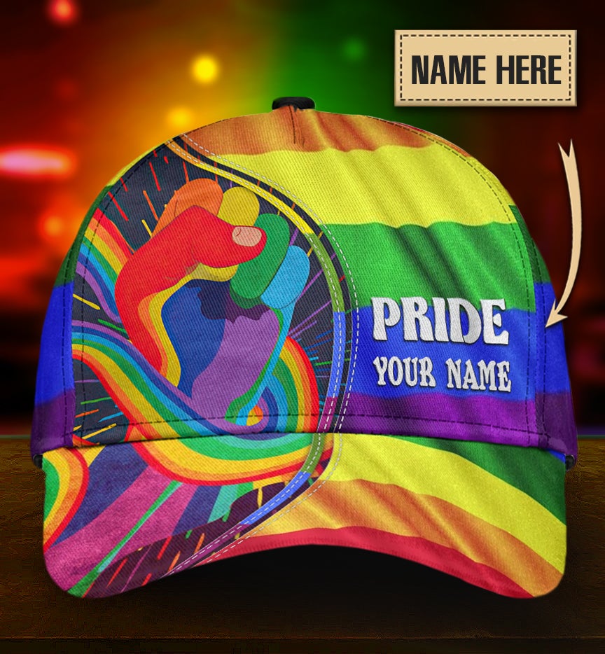 Custom Pride Together We Rise Personalized Name Classic Cap For Parties Vacations And Relaxed Daily Outfits