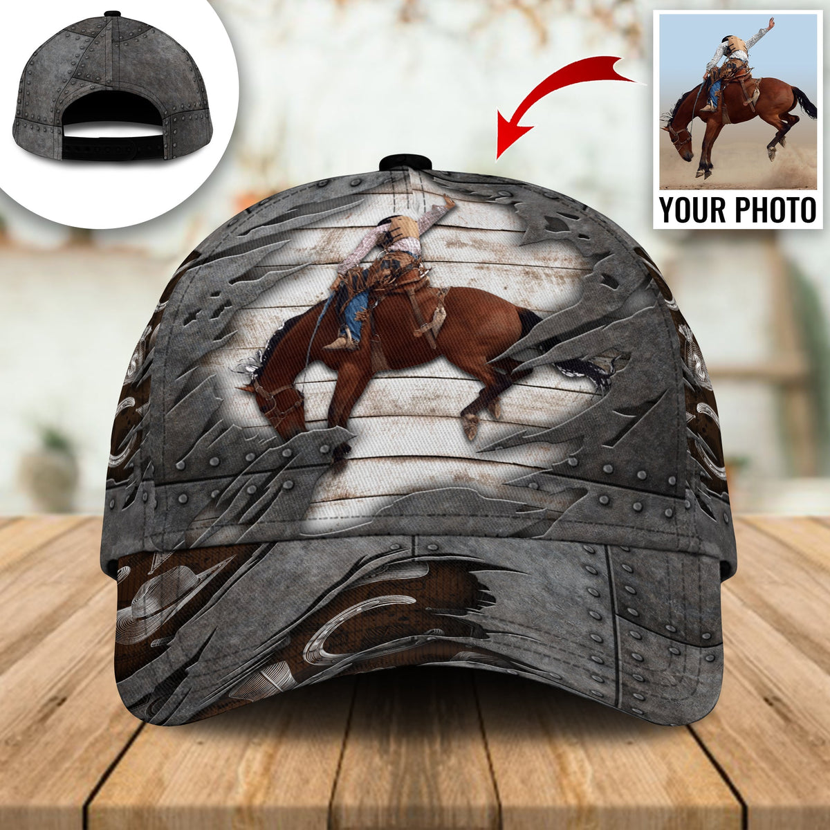 Cowboy Custom Photo Western Classic Cap For Everyday Wear Vacations And Seasonal Activities