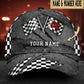 Custom Racing Personalized Name Number Classic Cap For Travel Adventures Weekend Wear And Casual Style