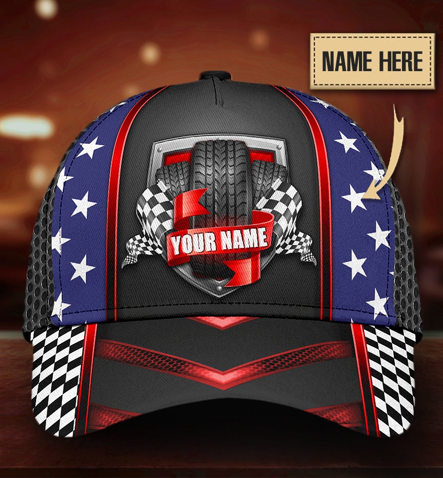 Custom Racing Lover American Classic Cap For Vacation Style Outdoor Activities And Daily Comfort