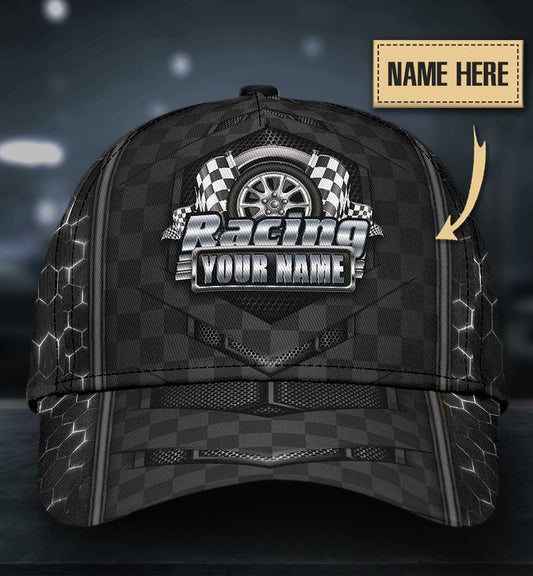 Custom Racing Lover Black Style Personalized Classic Cap For Casual Outfits Vacations And Everyday Styling