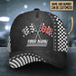 Custom Racing Lover Personalized Name Number Classic Cap For Daily Styling Weekend Travel And Outdoor Activities
