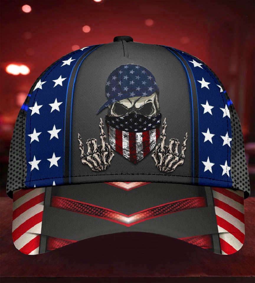 Skull Rock American Classic Cap For Relaxed Outfits Outdoor Events And Holiday Trips