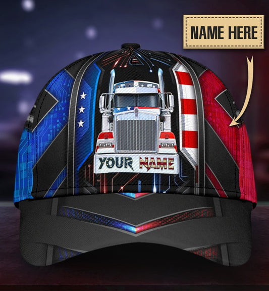 Custom Truck American Electric Classic Cap For Outdoor Travel Parties And Thoughtful Holiday Gifting
