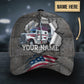 Custom Truck Silver American Personalized Name Classic Cap For Everyday Accessories Vacations And Outdoor Fun