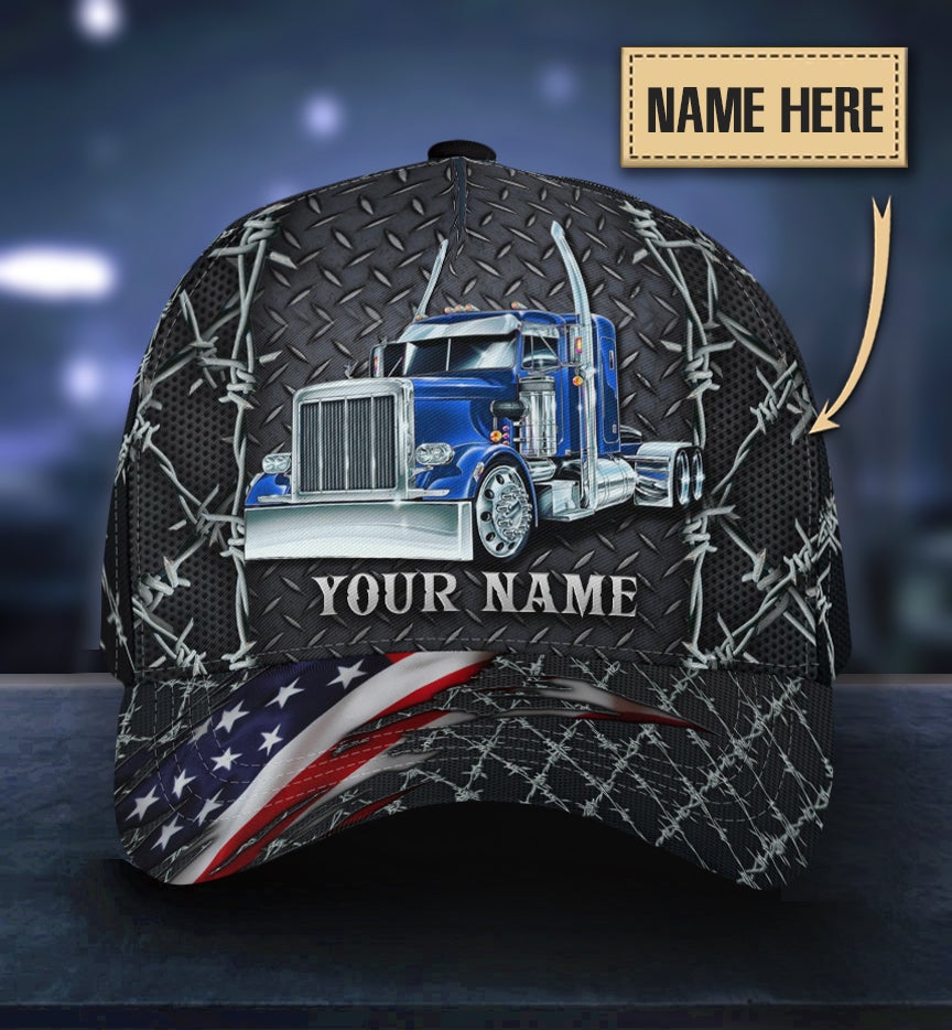 Custom Truck Driver Lifestyle Metal American Classic Cap For Seasonal Events Outdoor Trips And Everyday Comfort