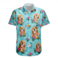 Funny Tropical Dog Custom Face Photo Aloha Hawaiian Shirt For Animal Lovers And Coastal Getaways