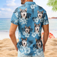 Funny Tropical Custom Face Photo Hibiscus Island Hawaiian Shirt For Nature Lovers And Coastal Travel