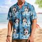Funny Tropical Custom Face Photo Hibiscus Island Hawaiian Shirt For Nature Lovers And Coastal Travel