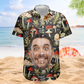 Funny Magical Custom Face Photo Mushrooms Hawaiian Shirt For Summer Vacation And Beach Travel