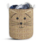 Cat Wicker Laundry Basket For Kids Room Bathroom Bedroom And Everyday Storage Organizer
