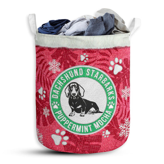 Dachshund Starbarks Laundry Basket For Bathroom Bedroom Storage