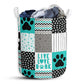 Dog Paw Live Love Bank Laundry Basket For Bathroom Bedroom Storage