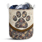 Dog Paw Tepee Fabric Laundry Basket For Bathroom Bedroom Storage
