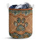 Dog Rattan Mandala Style Laundry Basket For Bathroom Bedroom Storage