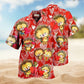 Cute Hedgehog On Valentine's Day Hawaiian Shirt For Summer Vacation Beach Travel And Relaxed Casual Wear