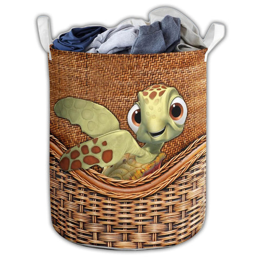 Small Size Turtle Cute Laundry Basket For Bathroom Bedroom Storage