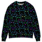 Cute Little Kitten Neon Sweater For Playful Everyday Outfits Travel And Comfortable Daily Wear