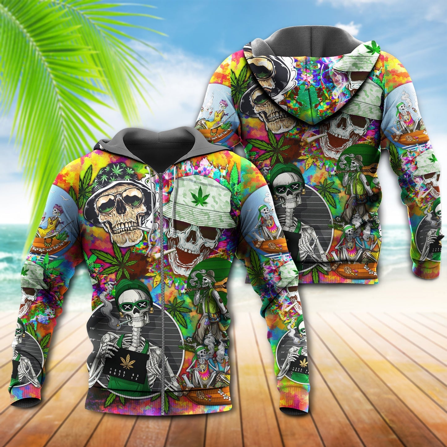 Cute Green Skull Love Hoodie For Dark Artwork Streetwear And Relaxed Everyday Outfits
