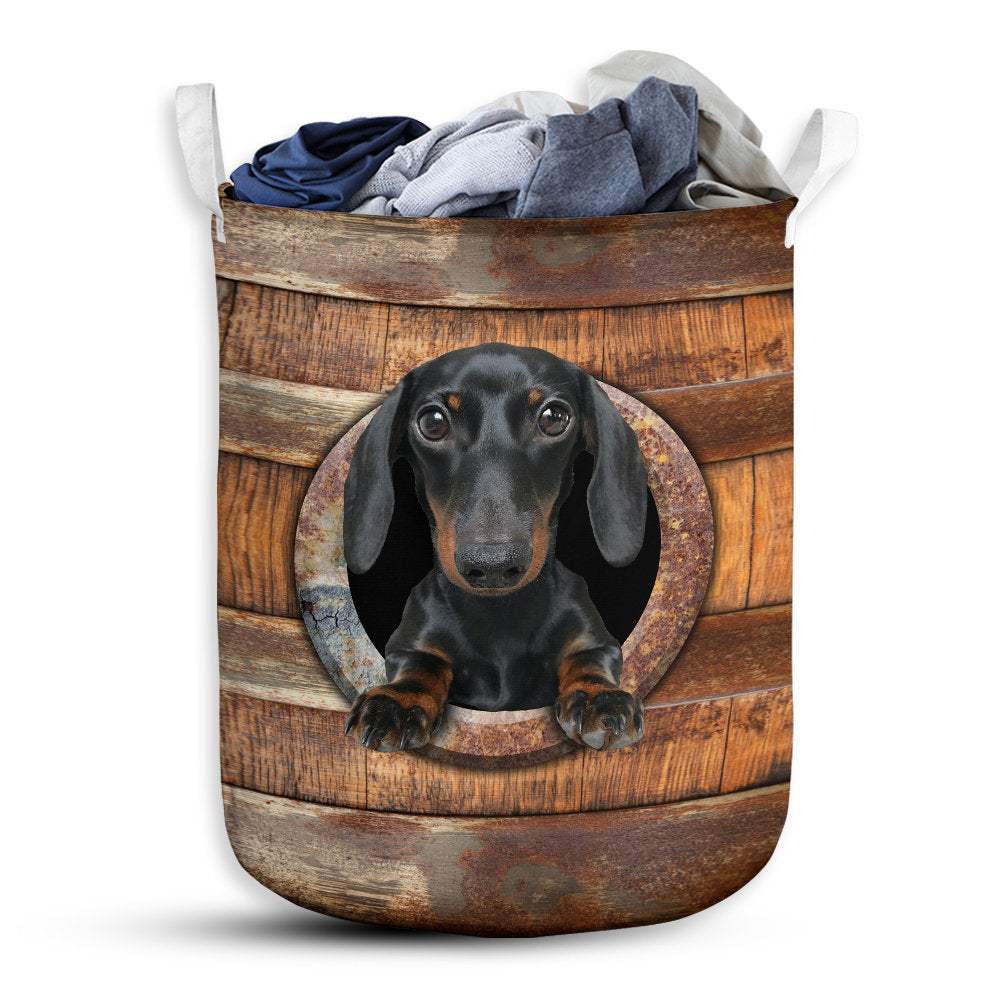 Small Size Dachshund Cute Laundry Basket For Bathroom Bedroom Storage