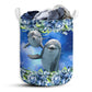 Small Size Dolphin Cute Dolphin Blue Ocean Laundry Basket For Bathroom Bedroom Storage