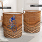 Cycling Rattan Texture Style Laundry Basket For Room Home Organizer