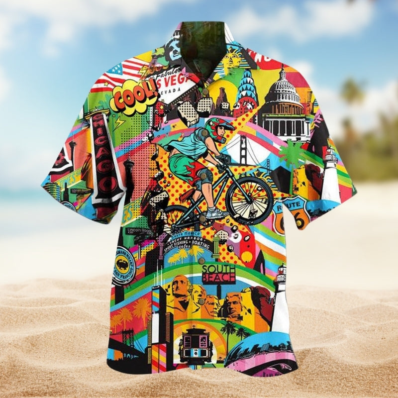 Cycling Weekend Humor Hawaiian Shirt For Resort Trips, Coastal Parties, And Warm Weather Style