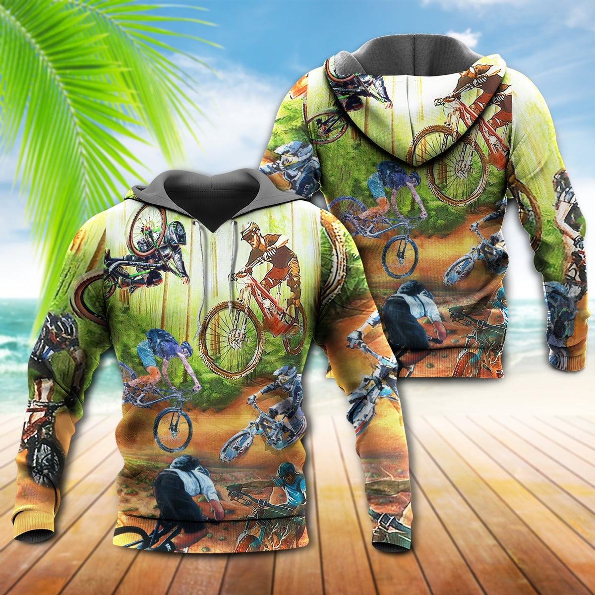 Cycling Rather Trails Hoodie For Casual Activities Weekend Travel And Gift Ideas
