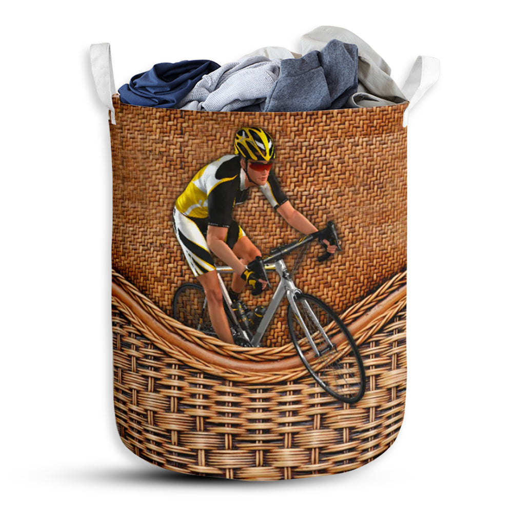 Cycling Rattan Texture Beautiful Style Laundry Basket For Bathroom Bedroom Storage