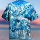 Horse Run Sea Free Souls Hawaiian Shirt Artwork View For Coastal Escapes And Resort Style
