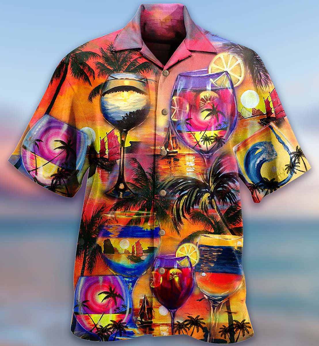 Wine Island Hawaiian Shirt For Warm Weather Adventures And Everyday Comfort